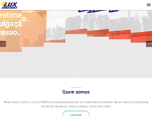 Tablet Screenshot of luxoutmidia.com.br